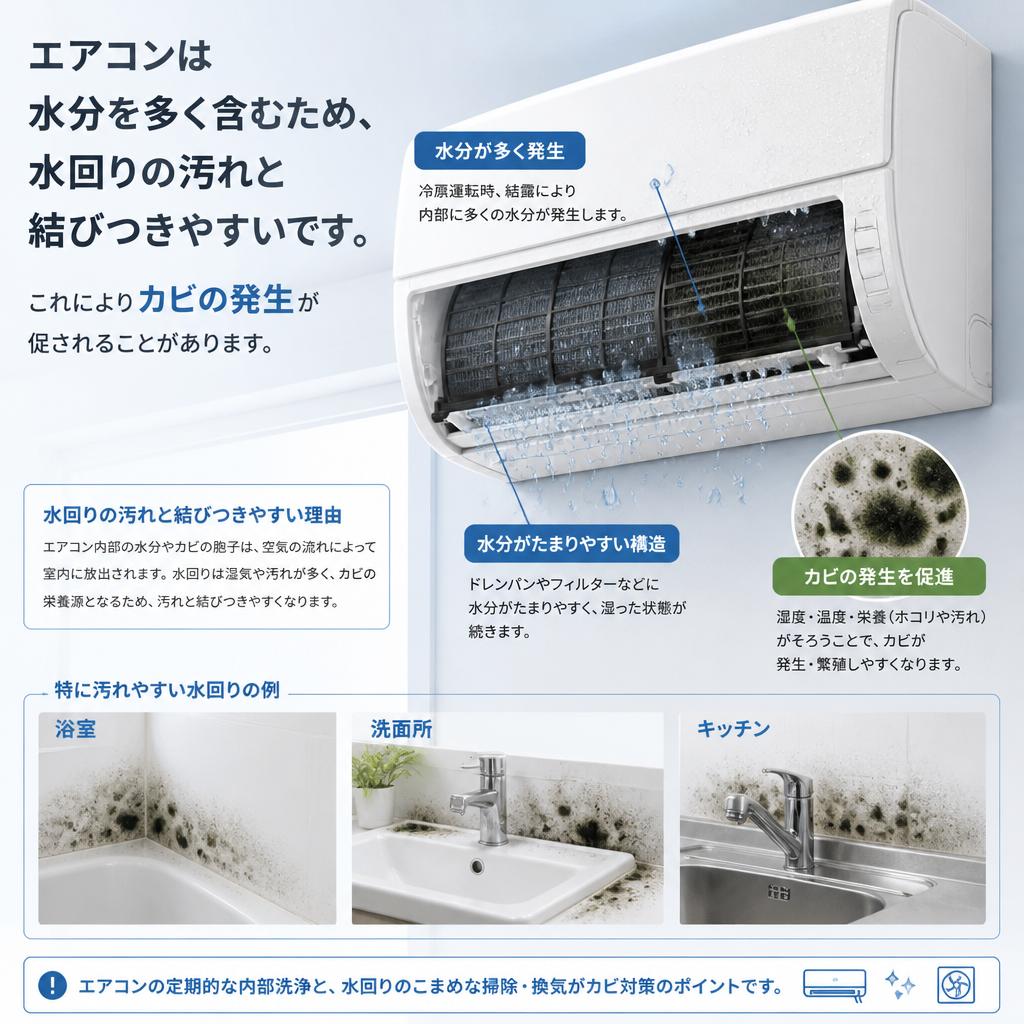 水回りと設備機器の関係性