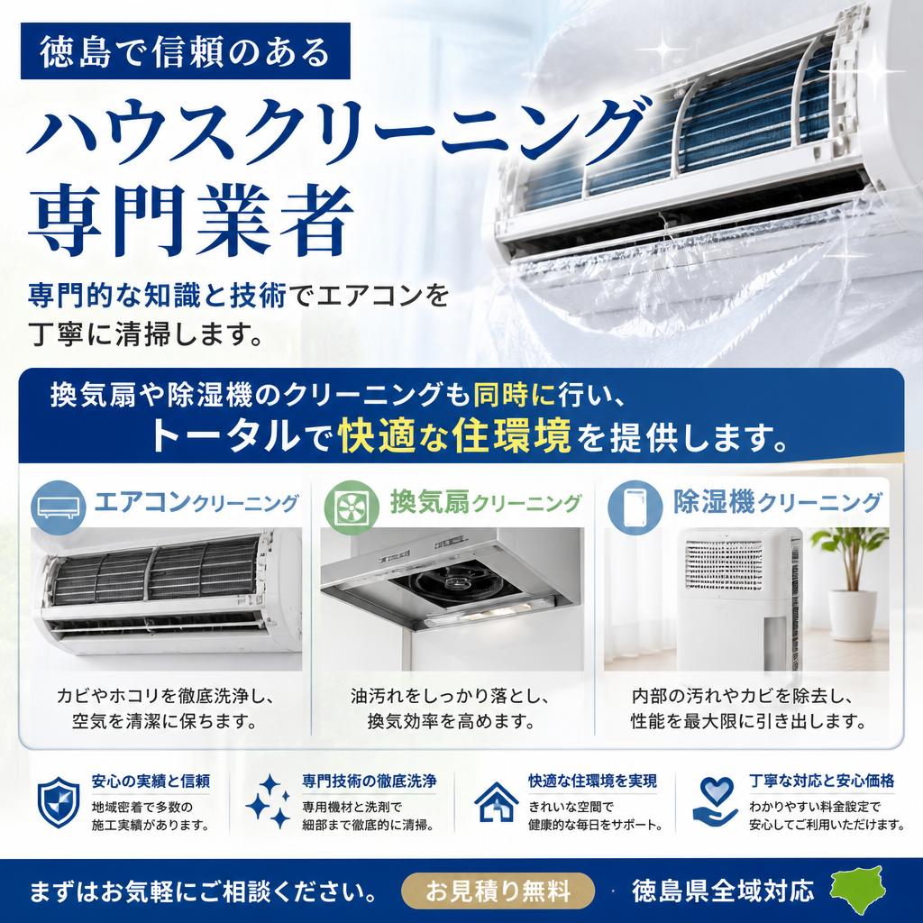ハウスクリーニングのプロが担当