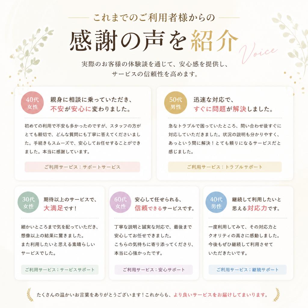 お客様の声