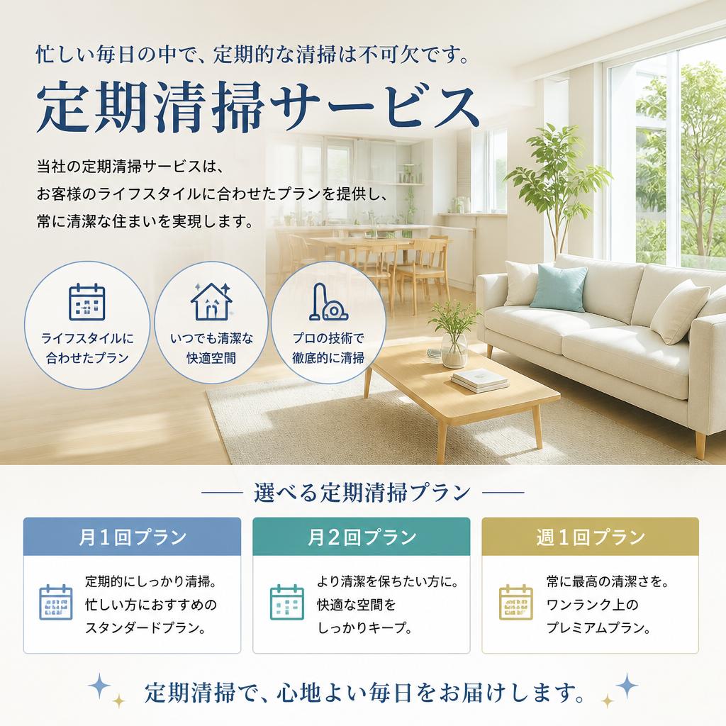 定期清掃サービスの魅力