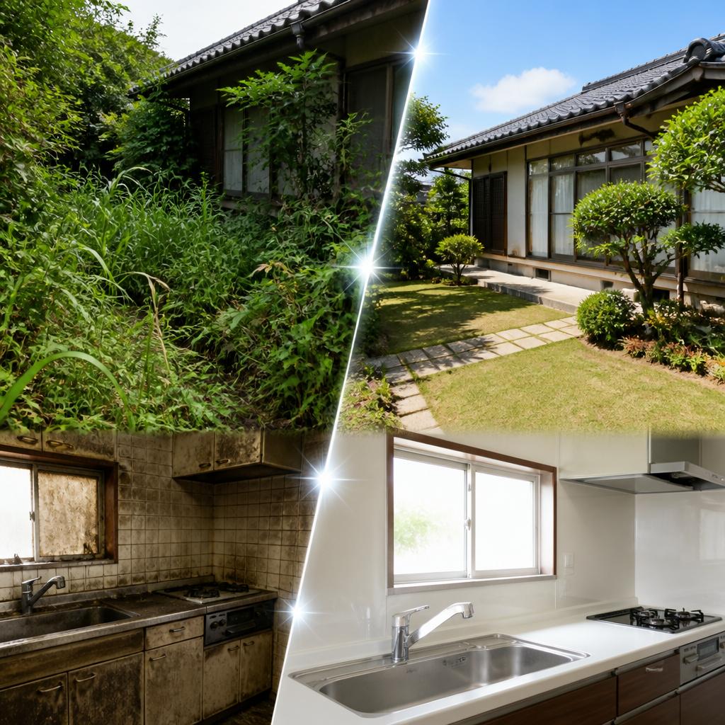 あなたの庭と家を一新する！徳島の草刈りとハウスクリーニング